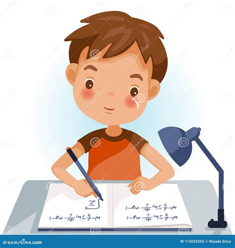Boy Doing Homework Clipart Homework Clip Art Royalty Free
