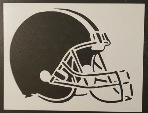 Football Helmet Stencil My Custom Stencils