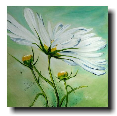 Es wird gezeigt, wie ein künstler ein wunderschönes ölgemälde malt. "cosmea im wind" acrylic art on canvas | Acryl kunst ...