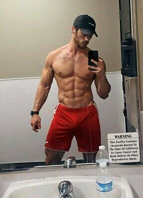 Shirtless Male Beefcake Pumped Muscular Gym Jock Abs Hot Dude Photo X D Eur Picclick It