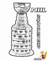 Hockey Coloring Pages Nhl Trophy Colouring Yescoloring Stanley Cup Maple Leafs Championship Cold Stone Sheets East Power Teams League National sketch template