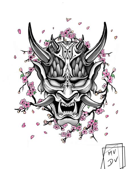 Oni Mask Tattoo Design Best Tattoo Ideas