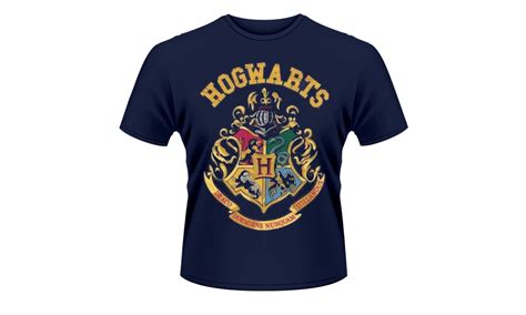 Harry Potter Hogwarts Crest T Shirt Movie Film Clothing