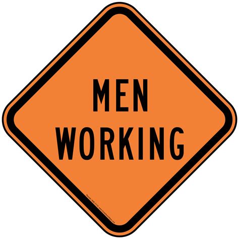 Men Working Reflective Sign Nhe 31110
