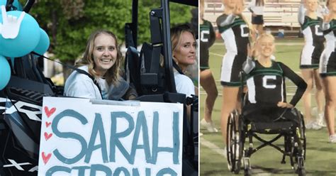 Cheerleader Who Lost Both Legs In Car Crash Returns To Field With