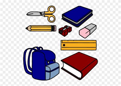 Clipart Border School Supply Things Used In School Clip Art Png