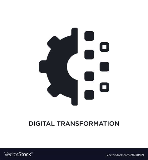 Digital Transformation Isolated Icon Simple Vector Image