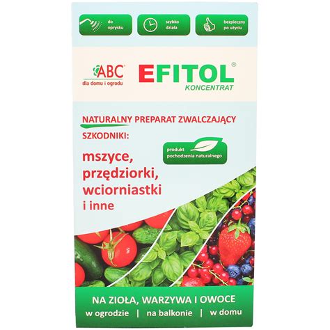 Preparat Na Mszyce Prz Dziorki Wciornastki Zio A Warzywa Owoce Naturalny Abc Efitol Ml