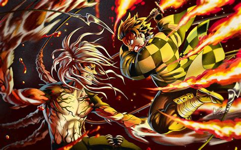 Kibutsuji Muzan Vs Kamado Tanjirou Warriors Demon Hunter Artwork Battle