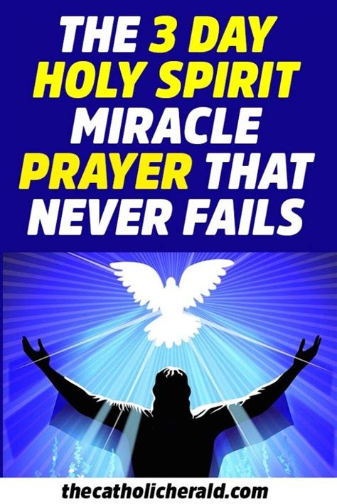 Get The 3 Day Holy Spirit Miracle Into Your Life Instantly With This