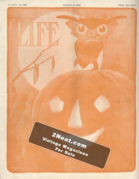 For Sale Humor Life Magazine October 18 1906 Halloween