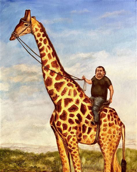 Images & videos related to no neck ed. Big Ed aka no neck Ed riding a giraffe. 16 x 20 Digital ...