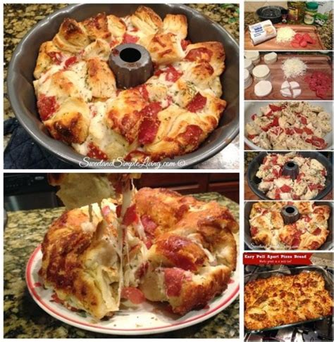 It's great to serve at a party for children or teens. How to make delicious DIY easy pull apart pizza bread step ...