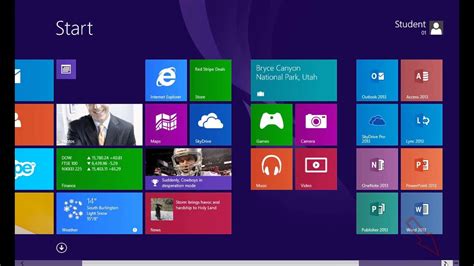 Windows 8 1 Using The Start Screen Youtube