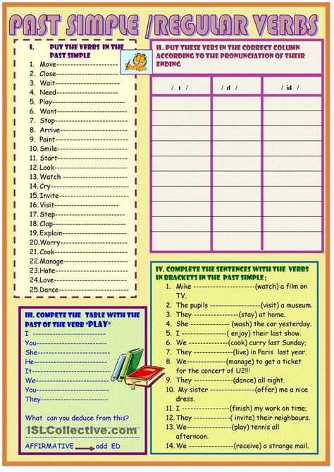 Past Simple Regular Verbs Grammar Guide And Practice On Pages Regular Verbs Simple Past