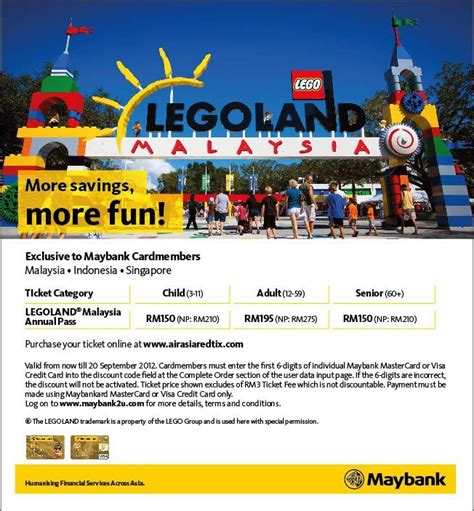 I Love Freebies Malaysia Promotions Maybank Legoland Malaysia