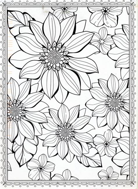 50 Best Ideas For Coloring Big Coloring Pages For Adults Flowers