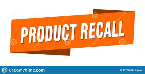 Product Recall Banner Template Product Recall Ribbon Label Stock
