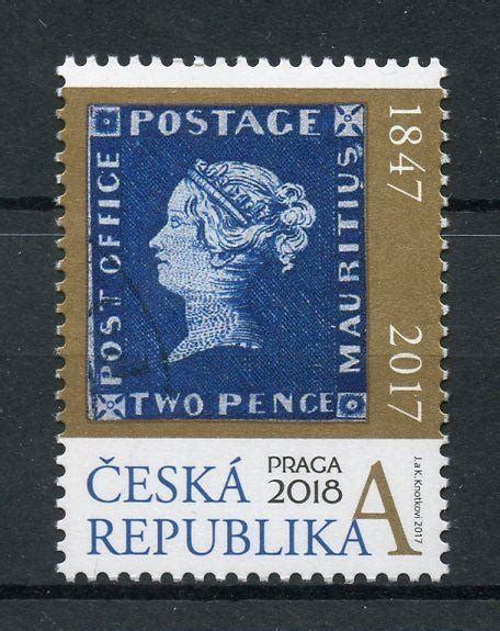 Czech Republic 2017 Mnh Mauritius Blue 1847 Prague 2018 1v Set Stamps