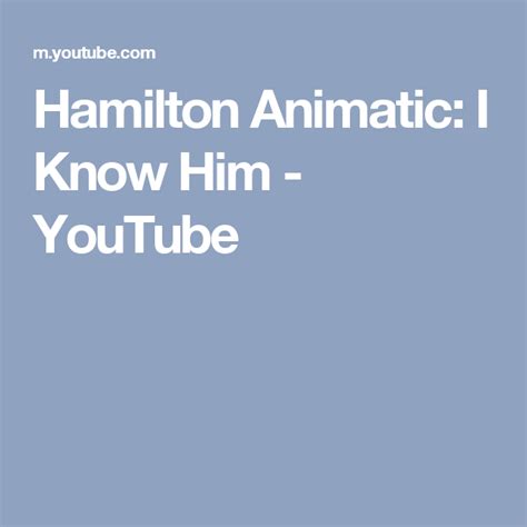 Pin By Maggiemewmew On Video I Know Hamilton How To Plan