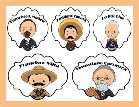 Personajes De La Revolucion Mexicana Para Colorear Pin En Educlips