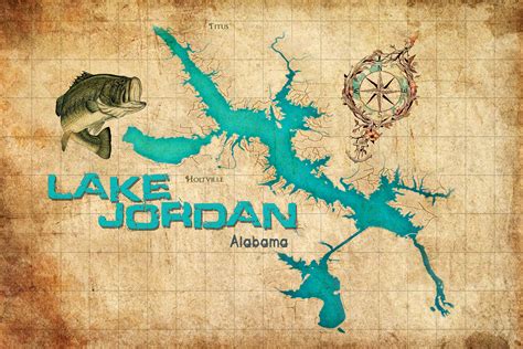 Lake Jordan Alabama Print