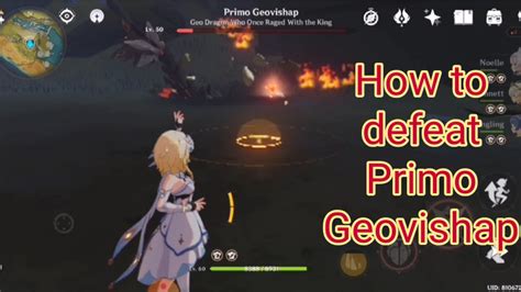 How To Defeat Level 50 Primo Geovishap Genshin Impact Youtube