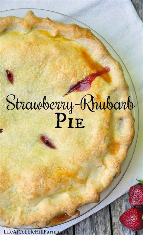 The Most Delicious Strawberry Rhubarb Pie Benjamin Gardening