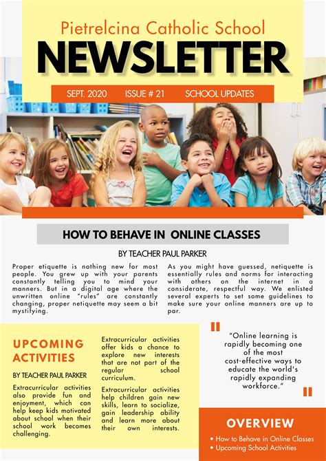 4 Strategies For Starting An Engaging School Newsletter Design Studio