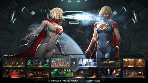 Injustice 2 Power Girl Vs Supergirl 1080p60 Youtube
