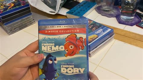Finding Nemo Finding Dory 2 Movie Collection Blu Ray Unboxing YouTube