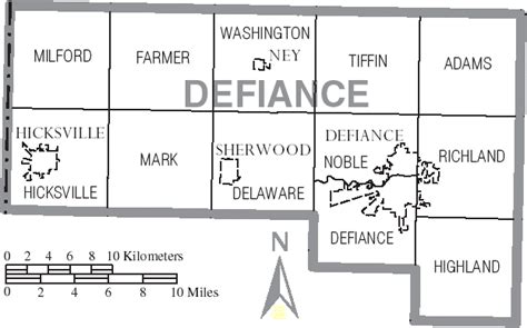 Townships Defiance County Ohio