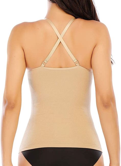 women s shapewear camisole tank tops tummy control vest compression cami shaper ebay