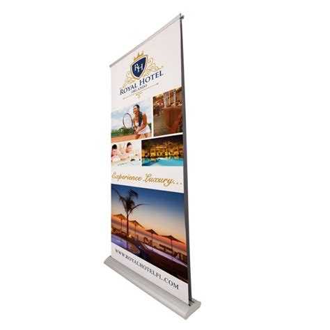 Single Sided Hand Held Roll Up Banner Custom Design