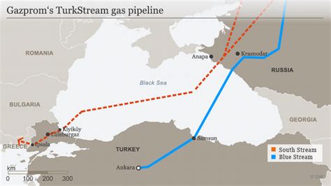 Russia′s Gazprom Starts Building Turkstream Gas Pipeline Under Black