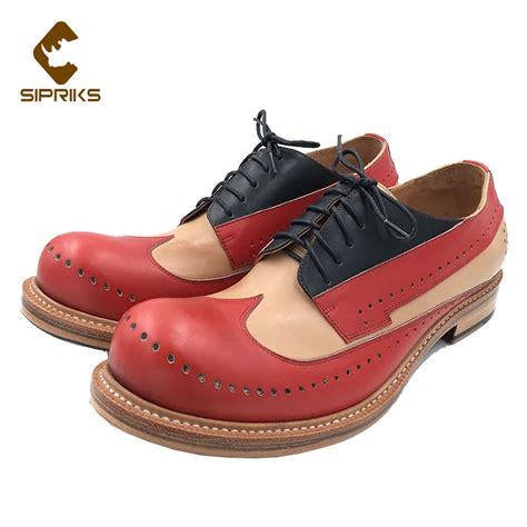 Sipriks Unique Design Calf Leather Shoes Mens Goodyear Welted Dress