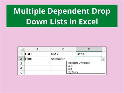 Multiple Dependent Drop Down Lists Computergaga