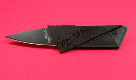 Cardsharp Black Credit Card Folding Razor Sharp Wallet Knife Safety