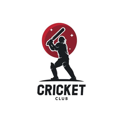 Premium Vector Cricket Player Silhouette Logo Design Vector