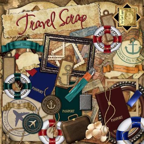 Travel Scrap By Cari Lopez Scrapbook Supplies Digi Scrap