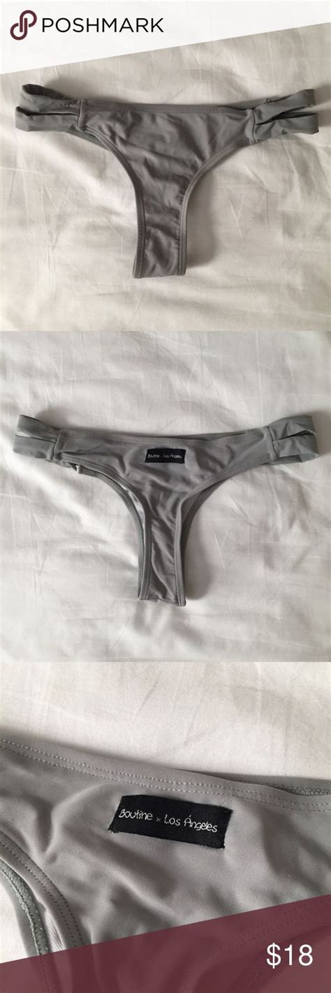 Boutine La Gray Bikini Bottom Grey Bikini Bikinis Grey Bikini Bottoms