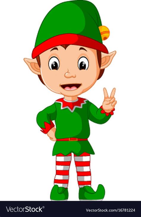All elf png images are displayed below available in 100% png transparent white background for browse and download free christmas elf png photos transparent background image available in. Cute christmas elf cartoon presenting Royalty Free Vector