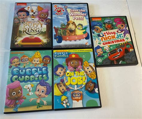 Nickelodeon Kids Dvd Lot Of 5 Bubble Guppies Wonder Pets The Puppy