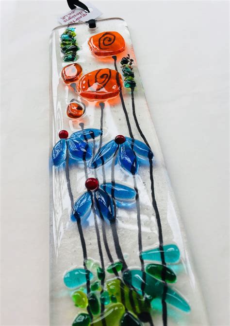 Excited To Share This Item From My Etsy Shop Fused Glass Suncatcher Flowers Stained Glass