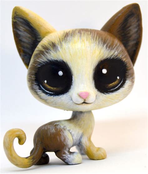 Littlest Pet Shop Custom Ooak Sultanna Cat Repaint By Theleyline On