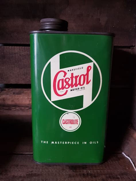 1950s Castrol Pint Motor Oil Can Sold Vintage Automobilia
