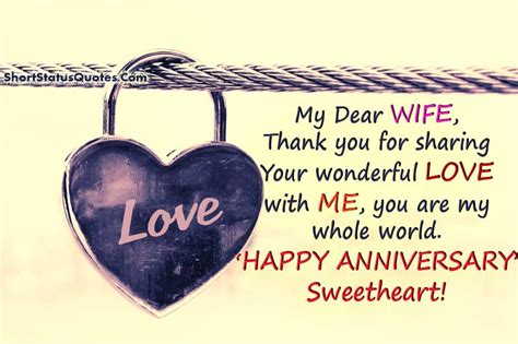 anniversary status for wife anniversary wishes and captions