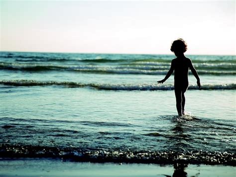 Beach And Sea Child Free Image Download