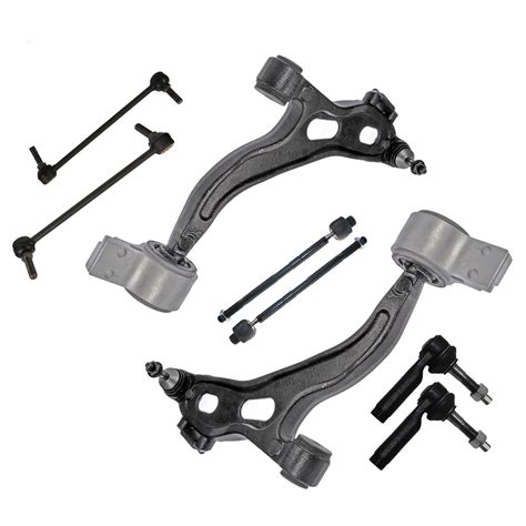 Detroit Axle New Piece Front Suspension Kit All Inner And Outer Tie Rod End Links Lower