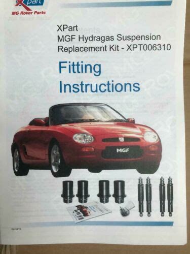 Mgf Full Hydragas Suplex Designed Suspension Kit Genuine X Part 2021